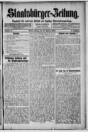 Staatsbürger-Zeitung vom 11.02.1910