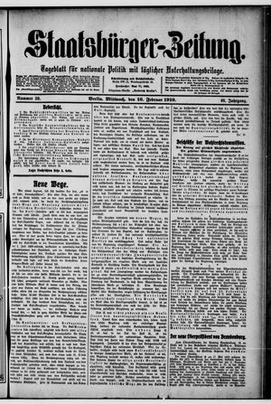 Staatsbürger-Zeitung vom 16.02.1910