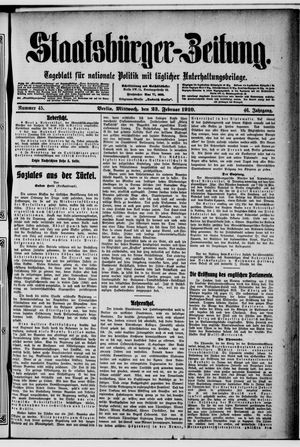 Staatsbürger-Zeitung vom 23.02.1910