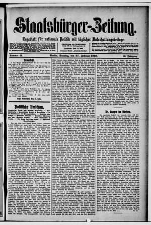 Staatsbürger-Zeitung on Feb 27, 1910