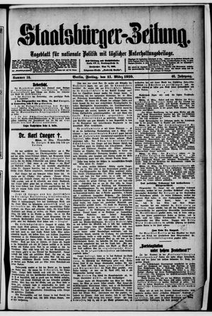 Staatsbürger-Zeitung vom 11.03.1910