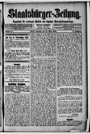 Staatsbürger-Zeitung on Mar 13, 1910