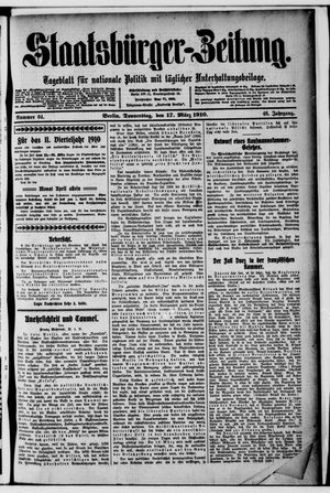 Staatsbürger-Zeitung vom 17.03.1910