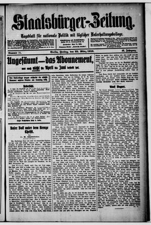 Staatsbürger-Zeitung vom 25.03.1910