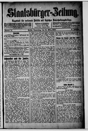 Staatsbürger-Zeitung vom 31.03.1910