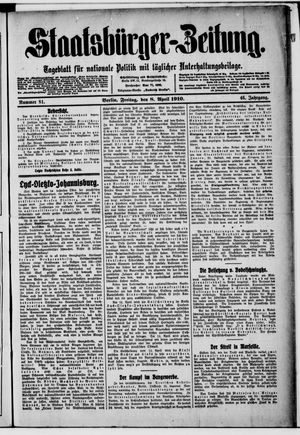 Staatsbürger-Zeitung vom 08.04.1910