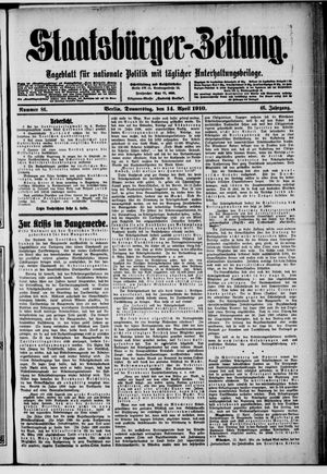 Staatsbürger-Zeitung on Apr 14, 1910