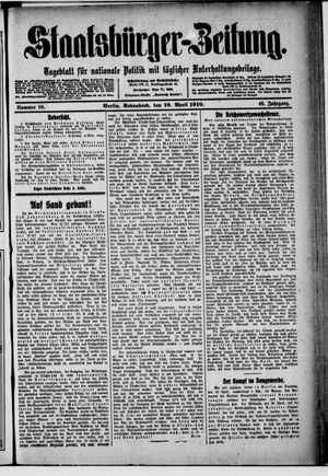 Staatsbürger-Zeitung on Apr 16, 1910