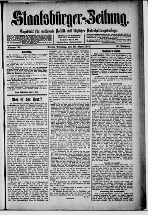 Staatsbürger-Zeitung on Apr 19, 1910