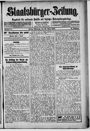 Staatsbürger-Zeitung vom 20.04.1910