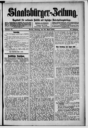 Staatsbürger-Zeitung vom 24.04.1910
