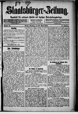 Staatsbürger-Zeitung on Apr 26, 1910