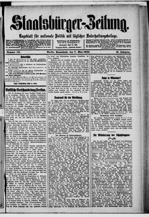 Staatsbürger-Zeitung vom 07.05.1910