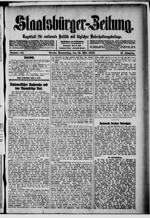 Staatsbürger-Zeitung vom 12.05.1910