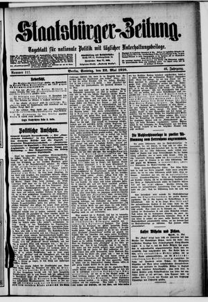 Staatsbürger-Zeitung vom 22.05.1910
