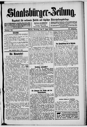 Staatsbürger-Zeitung vom 07.06.1910
