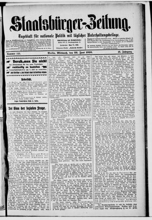 Staatsbürger-Zeitung vom 22.06.1910