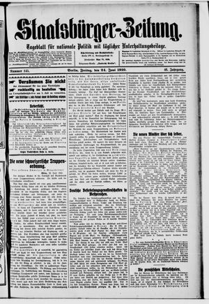 Staatsbürger-Zeitung vom 24.06.1910