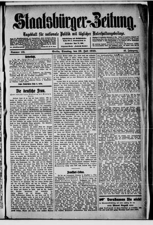 Staatsbürger-Zeitung vom 19.07.1910