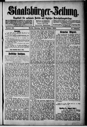 Staatsbürger-Zeitung vom 16.10.1910