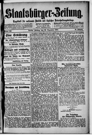 Staatsbürger-Zeitung vom 23.12.1910