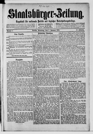 Staatsbürger-Zeitung vom 01.01.1911