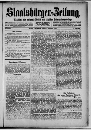 Staatsbürger-Zeitung vom 11.01.1911