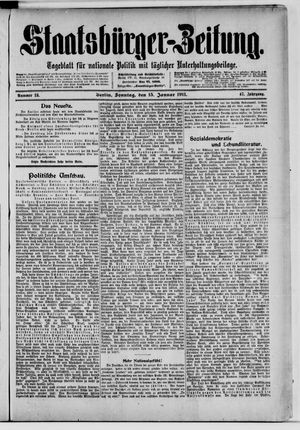 Staatsbürger-Zeitung vom 15.01.1911