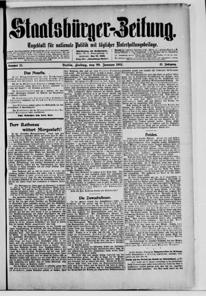 Staatsbürger-Zeitung vom 20.01.1911