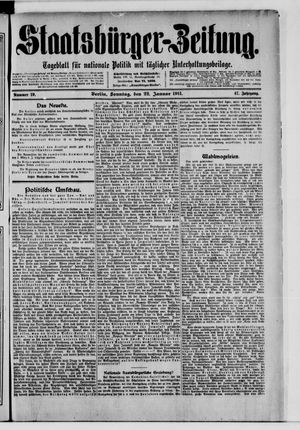 Staatsbürger-Zeitung vom 22.01.1911