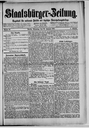 Staatsbürger-Zeitung on Jan 31, 1911