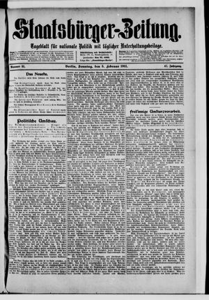 Staatsbürger-Zeitung vom 05.02.1911