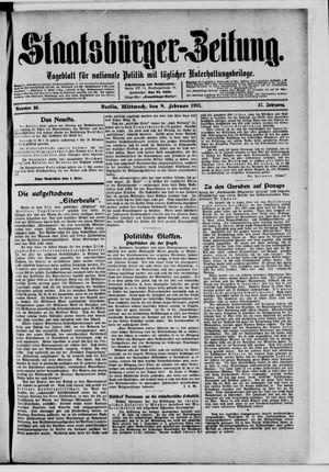 Staatsbürger-Zeitung vom 08.02.1911