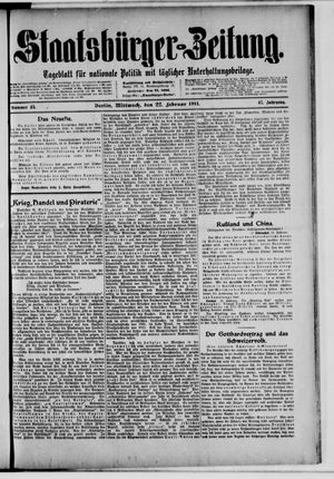 Staatsbürger-Zeitung vom 22.02.1911