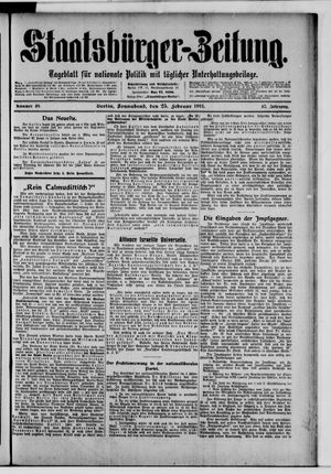 Staatsbürger-Zeitung on Feb 25, 1911
