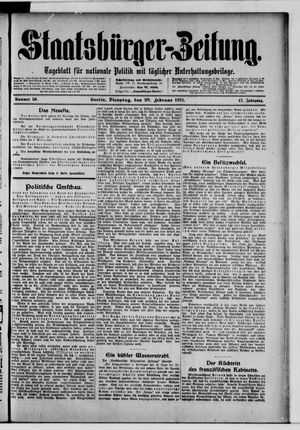 Staatsbürger-Zeitung vom 28.02.1911