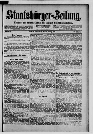 Staatsbürger-Zeitung vom 01.03.1911