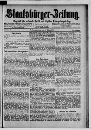 Staatsbürger-Zeitung on Mar 3, 1911