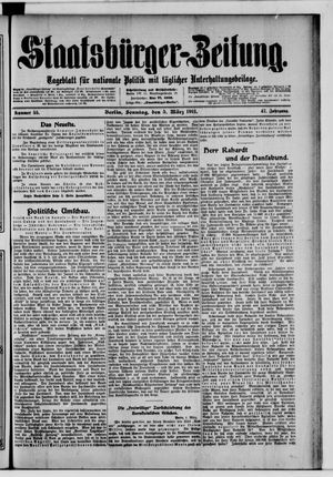 Staatsbürger-Zeitung vom 05.03.1911