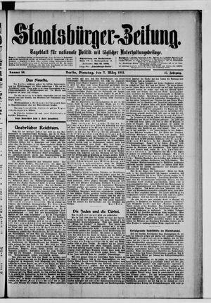Staatsbürger-Zeitung on Mar 7, 1911