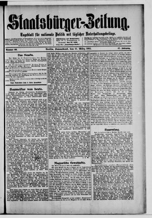 Staatsbürger-Zeitung vom 11.03.1911