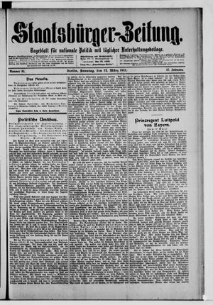Staatsbürger-Zeitung vom 12.03.1911