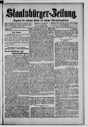 Staatsbürger-Zeitung vom 18.03.1911