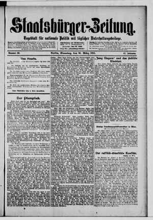Staatsbürger-Zeitung on Mar 21, 1911