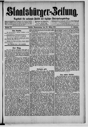 Staatsbürger-Zeitung on Mar 23, 1911