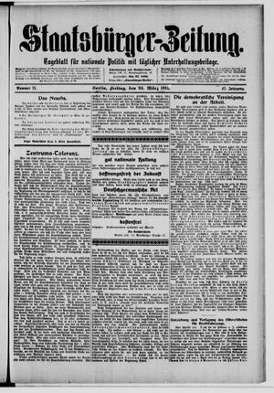 Staatsbürger-Zeitung on Mar 24, 1911
