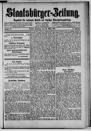 Staatsbürger-Zeitung vom 26.03.1911