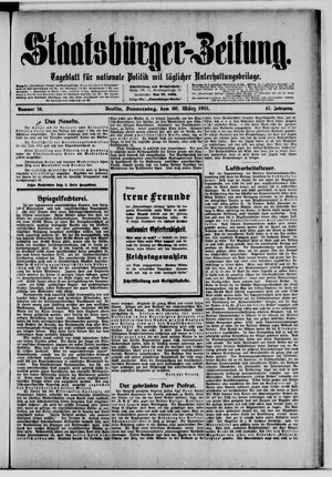 Staatsbürger-Zeitung vom 30.03.1911