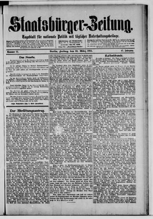 Staatsbürger-Zeitung vom 31.03.1911