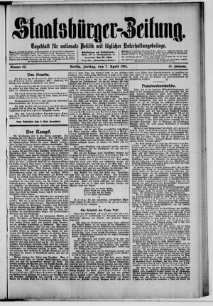 Staatsbürger-Zeitung on Apr 7, 1911
